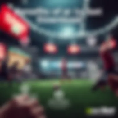 Infographic highlighting benefits of downloading 1xbet