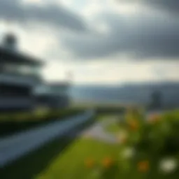 Historic view of Cheltenham Racecourse