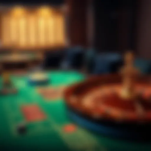 Roulette table layout showcasing various betting options