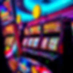 Vibrant online pokies interface
