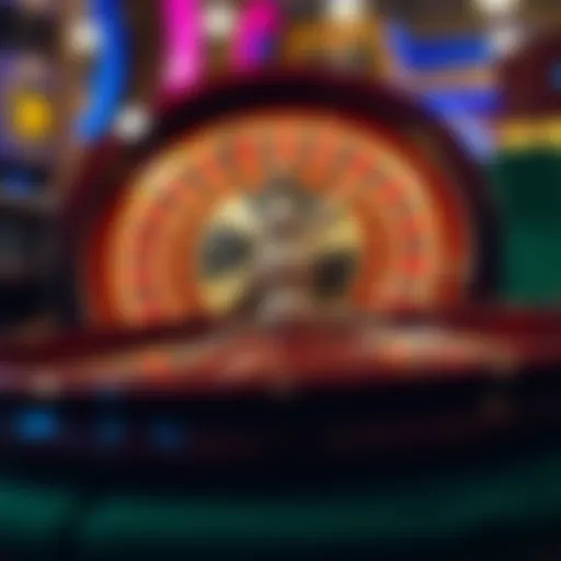 An elegant roulette wheel with vibrant colors