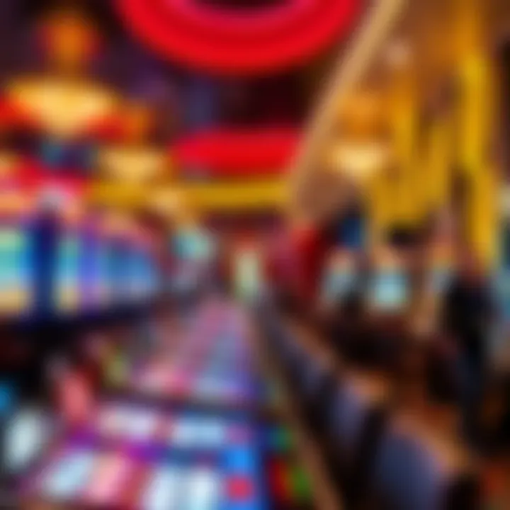 A vibrant casino atmosphere with diverse gaming options