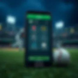 Feature overview of a baseball betting app
