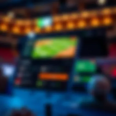 User interface of a baseball betting app