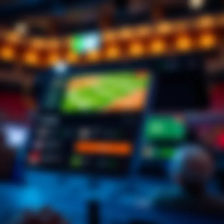 User interface of a baseball betting app