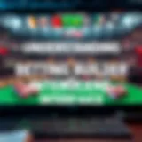 Conceptual visualization of a betting builder interface