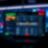 Overview of an online betting platform interface