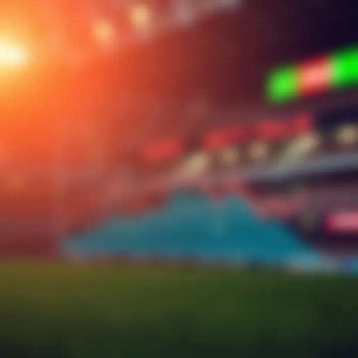 Graph depicting betting trends