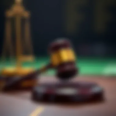 Legal Considerations in Betting A gavel symbolizing legal considerations in the betting industry