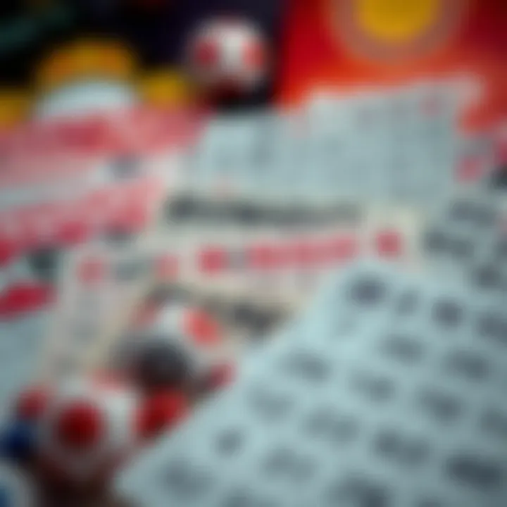 Various bingo game cards showcasing different types