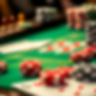 Graph showing the probabilities of different blackjack outcomes