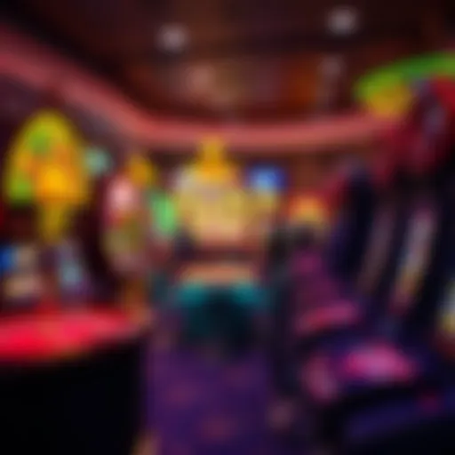 Diverse casino games on display