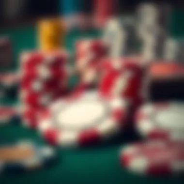 The Thrill of Betting: Chips and Strategy A close-up of betting chips representing the thrill of wagering