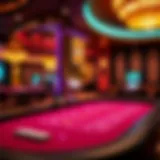 An immersive live casino experience showing a modern gaming table.