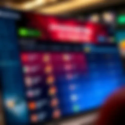 Modern casino site interface showcasing advanced betting options