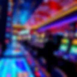 Vibrant casino interior showcasing diverse gaming options