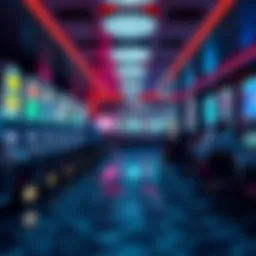 A digital casino showcasing various cryptocurrency games