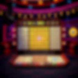 Visual representation of the Deal or No Deal Bingo game board showcasing its unique layout.