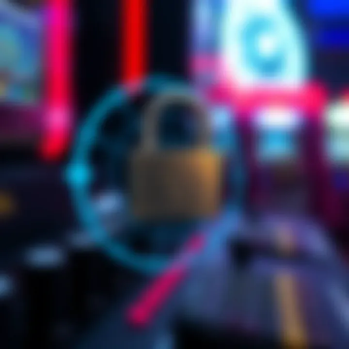A secure digital lock representing safety in online gaming