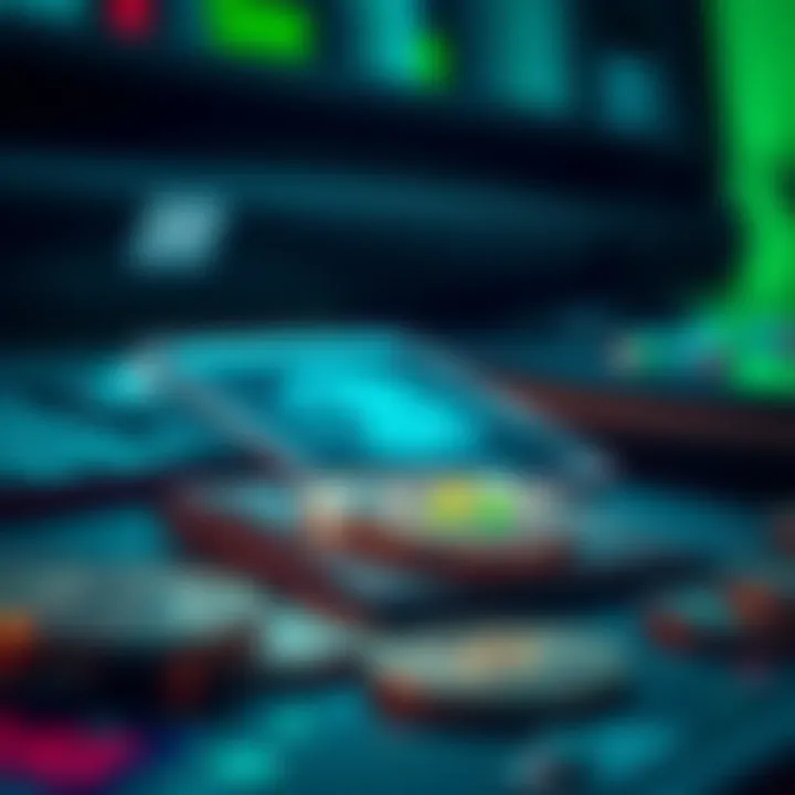 Digital Wallets for Cryptocurrency Transactions A conceptual illustration of digital wallets facilitating crypto transactions