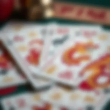 Intricate Designs of Dragon Tiger Cards A close-up of Dragon Tiger cards revealing their intricate designs