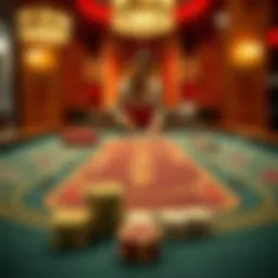 Intricate layout of Evolution Baccarat gameplay