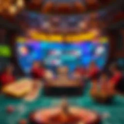 Visual representation of online casino games