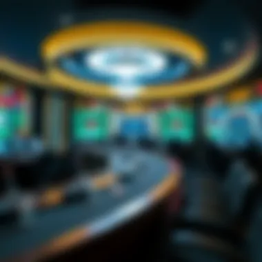 An overview of a high-tech live dealer casino studio