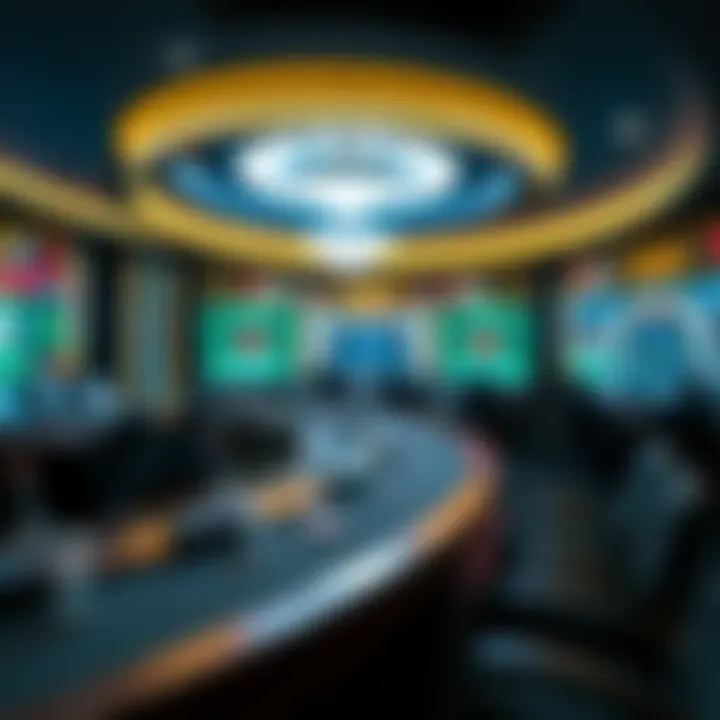 An overview of a high-tech live dealer casino studio