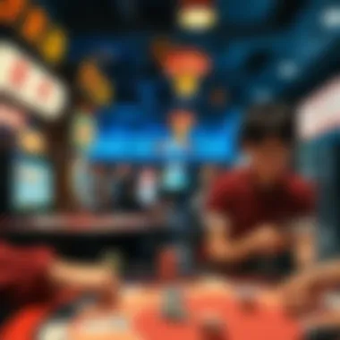 Cultural Context of Gambling in Korea An illustration depicting the cultural aspects of gambling in South Korea