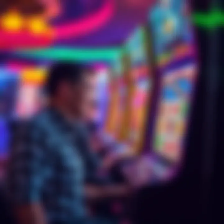 Player engaging with an exciting online slot game