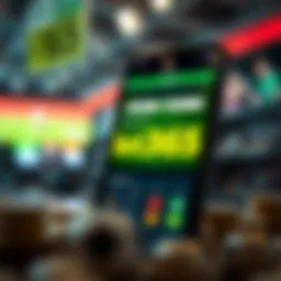 User interface of mobile betting app