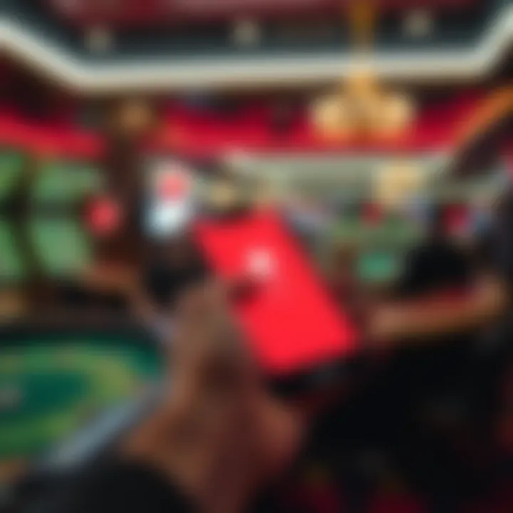 A smartphone displaying Apple Pay transaction at a casino.