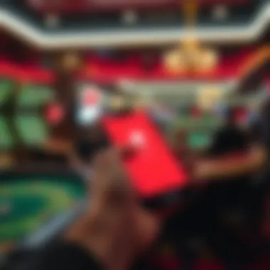 Mobile Payment Experience in Casinos A smartphone displaying Apple Pay transaction at a casino.