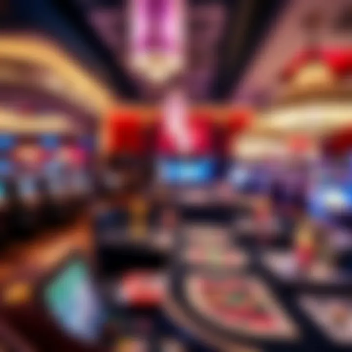 Thrilling Gaming Experience at Monaco Casino Exciting gaming tables at Monaco Casino featuring popular games