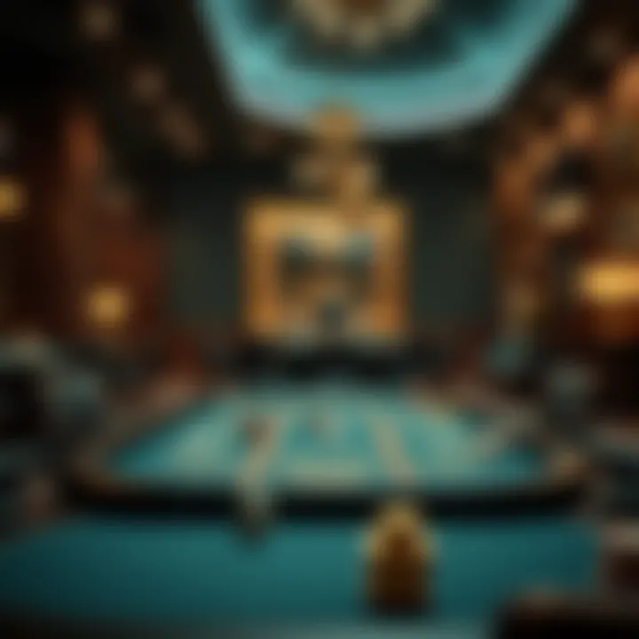 Sophisticated Atmosphere for High-Stakes Betting A sophisticated atmosphere designed for high-stakes betting