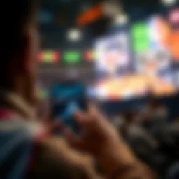 Visual representation of NBA betting app features