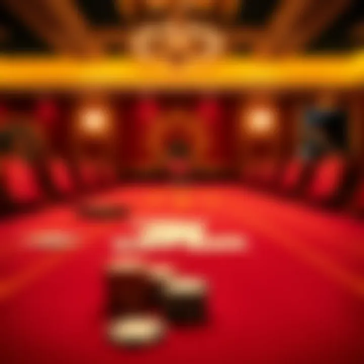 Experience the Thrill of Baccarat Elegant baccarat table with cards and chips