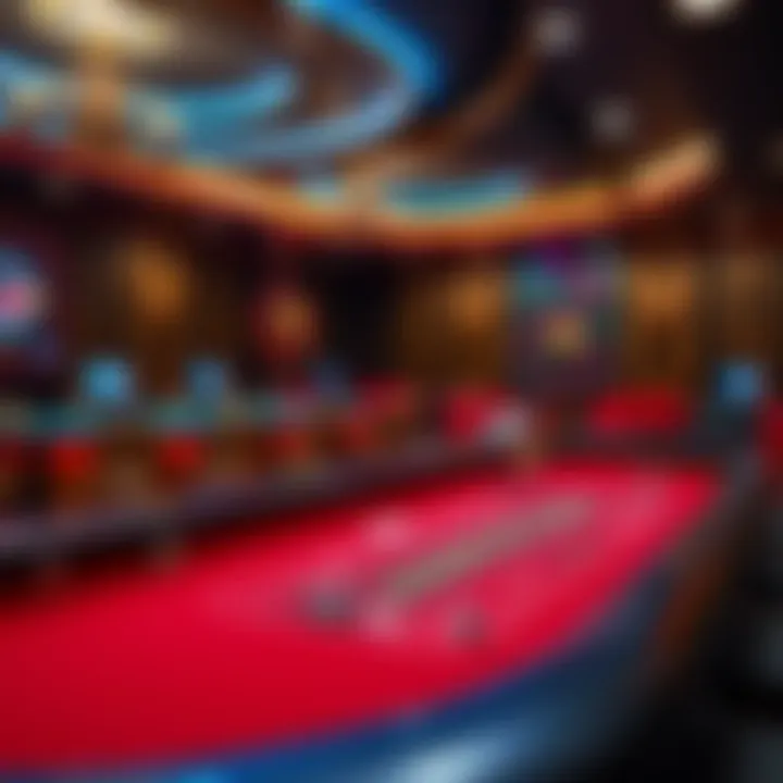 A virtual platform showcasing online baccarat gameplay