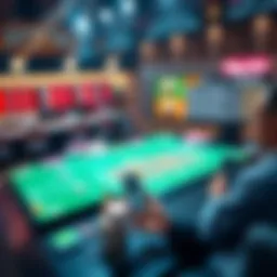 Visual representation of online betting software functionality.