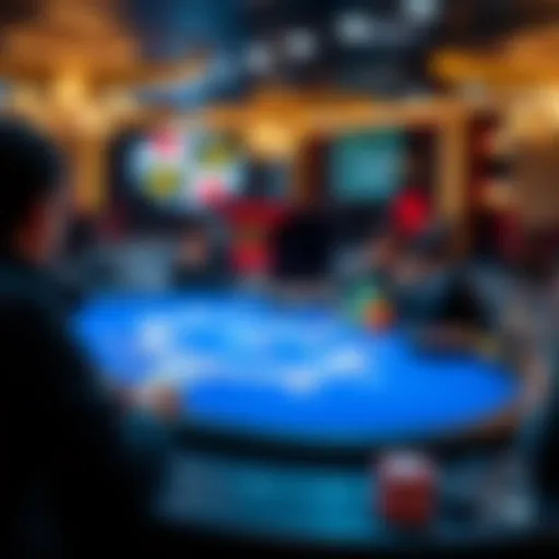 Digital representation of online blackjack game