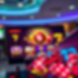 Vibrant online casino gaming interface showcasing various games