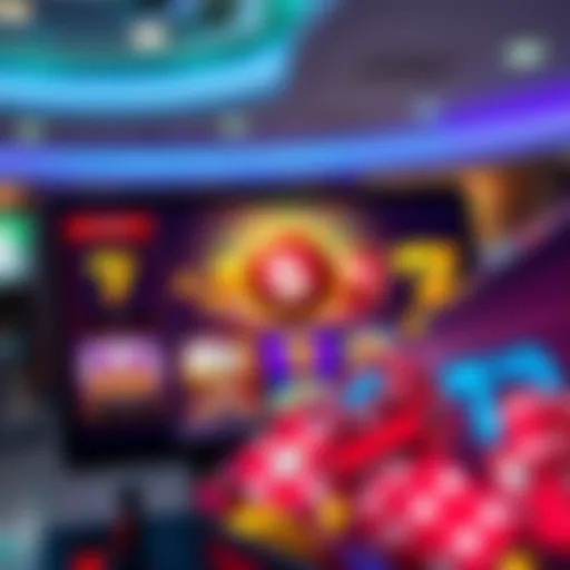 Vibrant online casino gaming interface showcasing various games