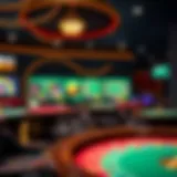 A captivating online casino gaming interface showcasing various table games