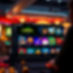 A captivating online casino interface showcasing various game options