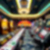 Visual representation of online casino slots featuring various game themes