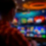 A vibrant online casino interface showcasing various games