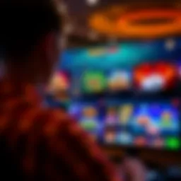 A vibrant online casino interface showcasing various games