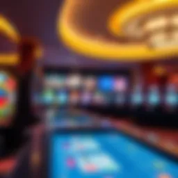 Virtual casino environment with various gaming options