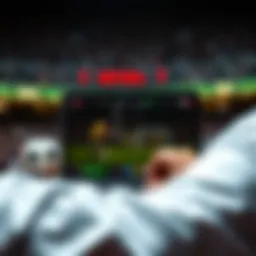 Illustration showcasing the excitement of online football betting